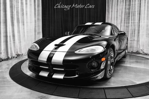 Used-2000-Dodge-Viper-GTS-Only-24k-Miles-6-Speed-Manual-Hot-Color-Combo-Silver-Stripes