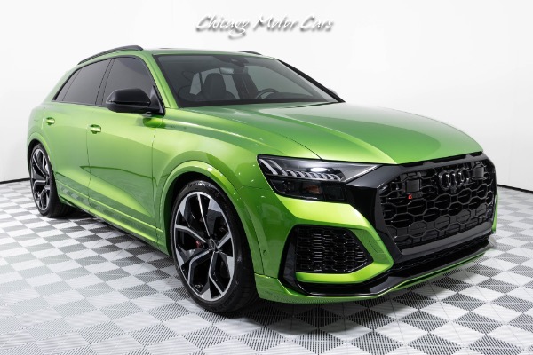 Used-2021-Audi-RS-Q8-40-T-Quattro-RARE-JAVA-GREEN-AUDI-EXCLUSIVE-COLOR-B-O-3D-AUDIO-SPORT-EXHAUST