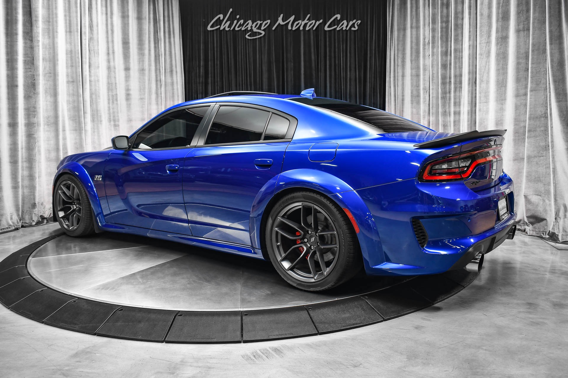 Used-2021-Dodge-Charger-Scat-Pack-Widebody-Indigo-Blue-Tastefully-Upgraded-MBRP-Exhaust-Carbon