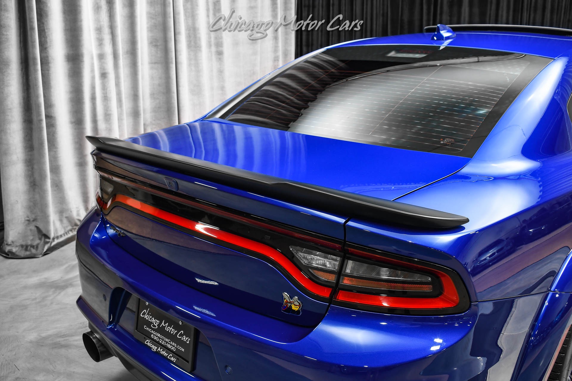 Used-2021-Dodge-Charger-Scat-Pack-Widebody-Indigo-Blue-Tastefully-Upgraded-MBRP-Exhaust-Carbon