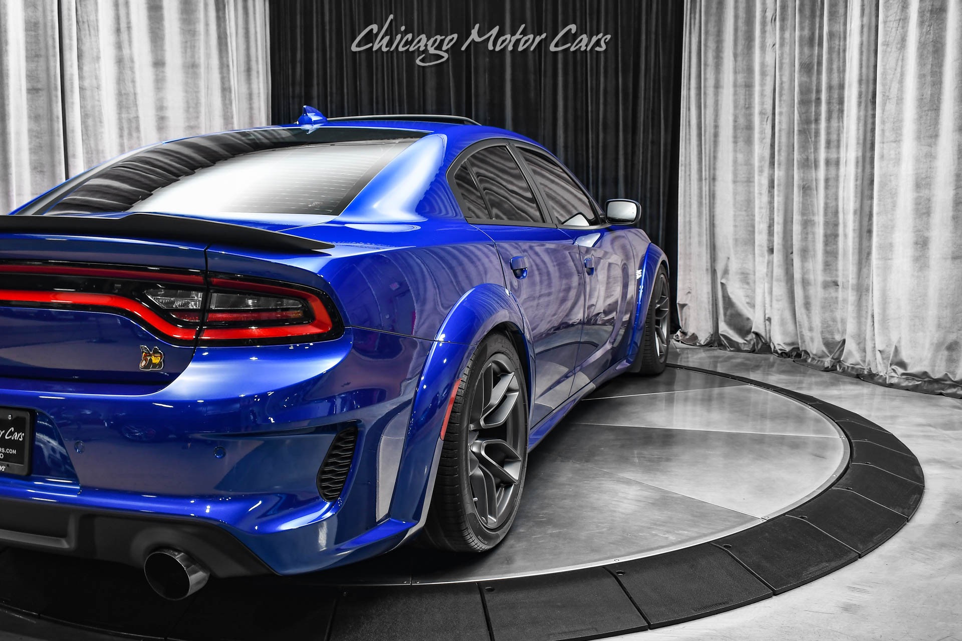 Used-2021-Dodge-Charger-Scat-Pack-Widebody-Indigo-Blue-Tastefully-Upgraded-MBRP-Exhaust-Carbon