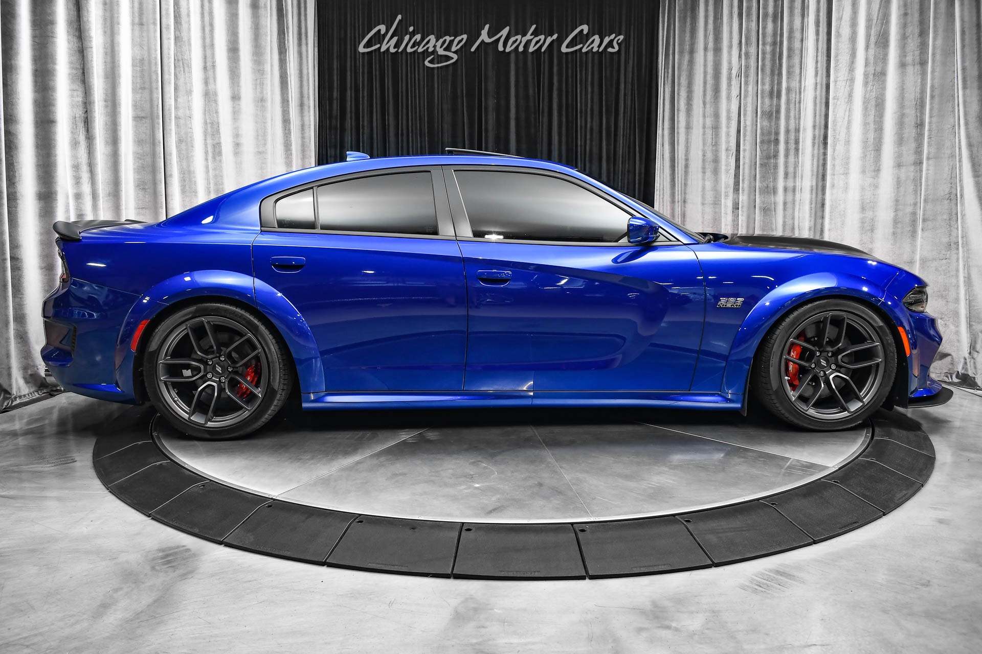 Used-2021-Dodge-Charger-Scat-Pack-Widebody-Indigo-Blue-Tastefully-Upgraded-MBRP-Exhaust-Carbon