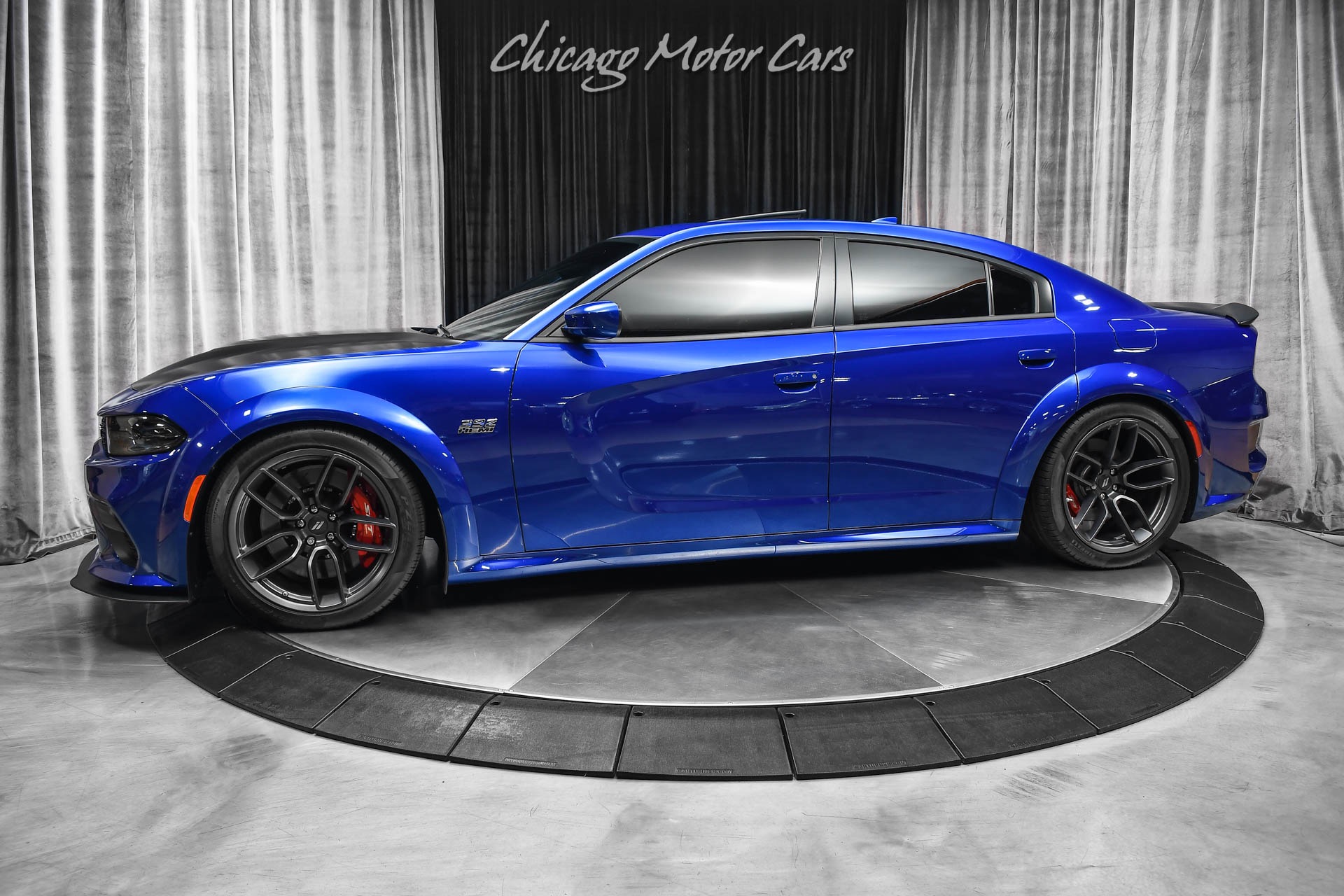 Used-2021-Dodge-Charger-Scat-Pack-Widebody-Indigo-Blue-Tastefully-Upgraded-MBRP-Exhaust-Carbon