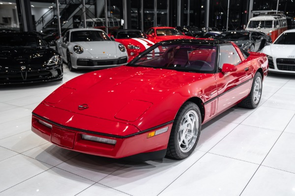 Used-1990-Chevrolet-Corvette-ZR1-Coupe-Red-on-Red-ONLY-6800-Miles-Collector-Car-RARE-ZR1