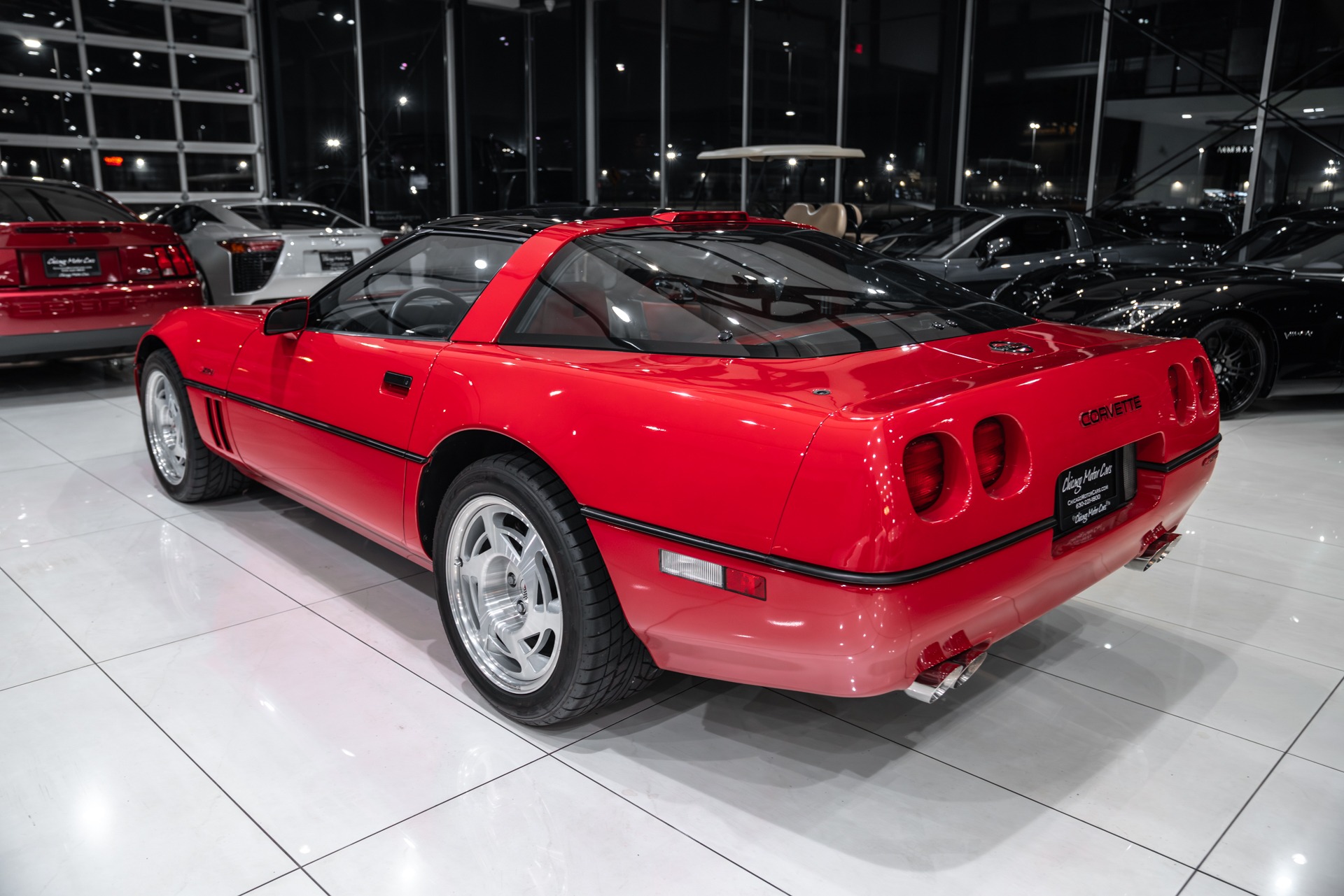 Used-1990-Chevrolet-Corvette-ZR1-Coupe-Red-on-Red-ONLY-6800-Miles-Collector-Car-RARE-ZR1