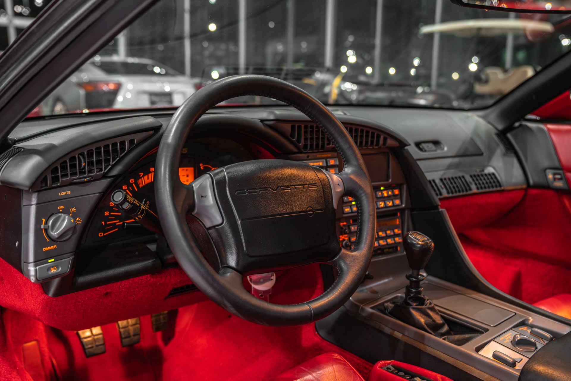 Used-1990-Chevrolet-Corvette-ZR1-Coupe-Red-on-Red-ONLY-6800-Miles-Collector-Car-RARE-ZR1