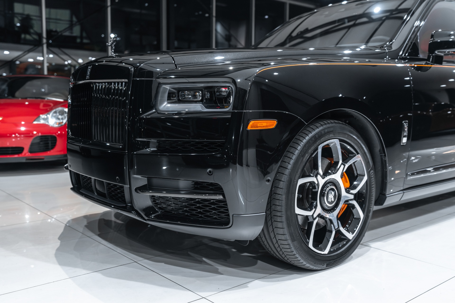 Used 2023 Rolls-Royce Cullinan Black Badge Original MSRP $491,750+ Mandarin  Orange Interior Carbon FIBER! For Sale (Special Pricing)