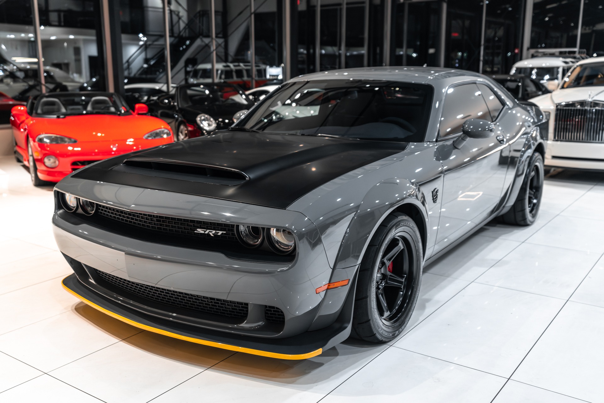 Used-2018-Dodge-Challenger-SRT-Demon-Only-341-Miles-Destroyer-Gray-Collector-Quality-Crate-Included