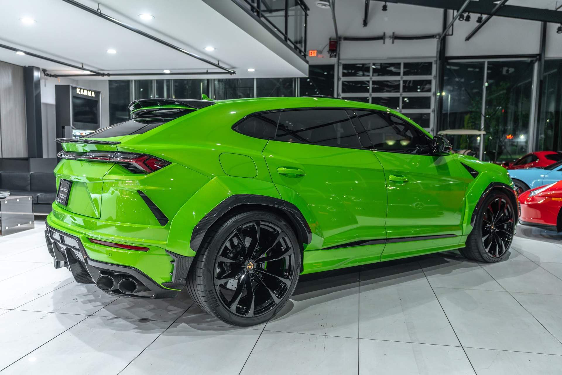 Used-2022-Lamborghini-Urus-SUV-Verde-Mantis-1016-Carbon-Fiber-WIDEBODY-Ryft-Exhaust-B-O-3D-LOADED