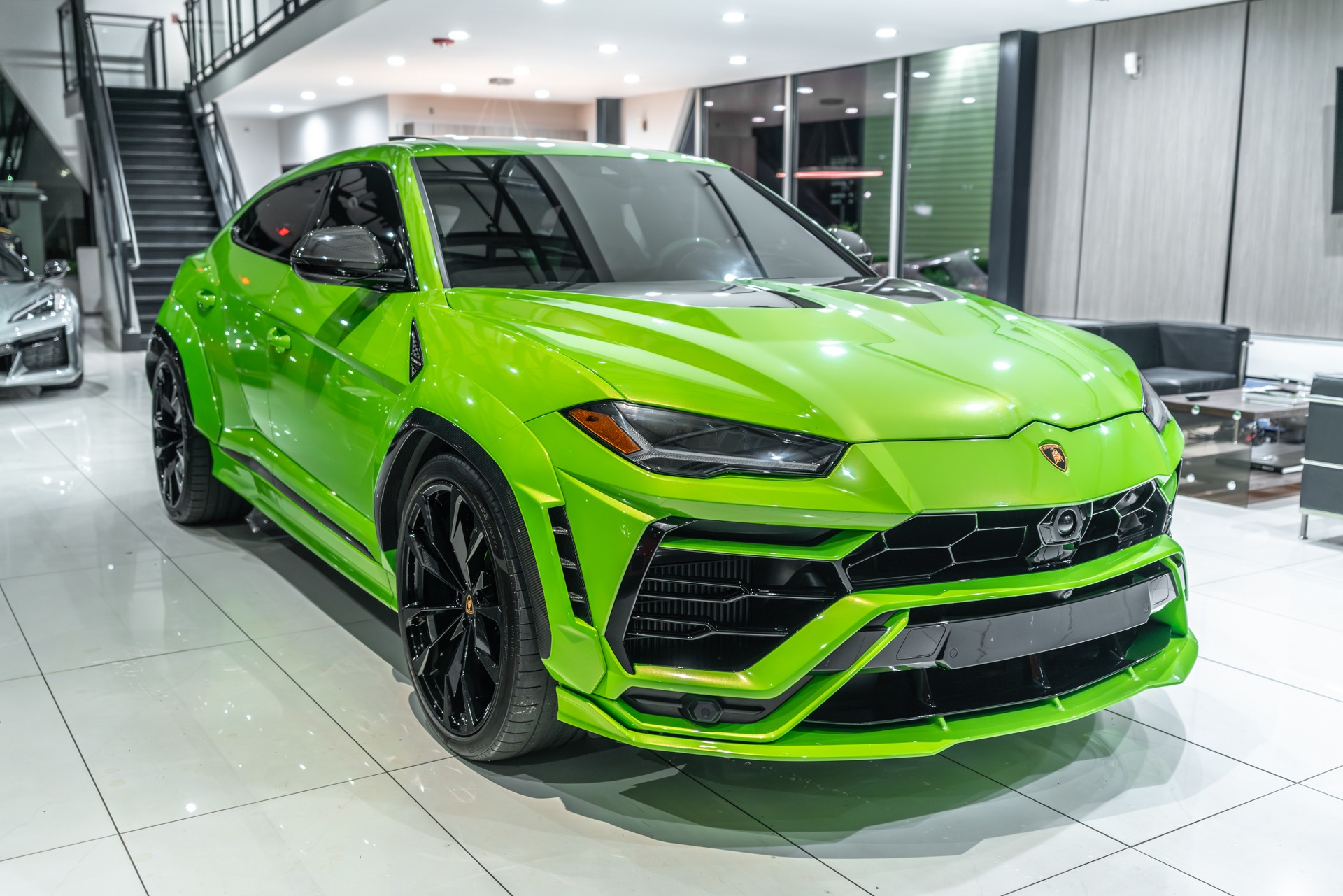 Used-2022-Lamborghini-Urus-SUV-Verde-Mantis-1016-Carbon-Fiber-WIDEBODY-Ryft-Exhaust-B-O-3D-LOADED