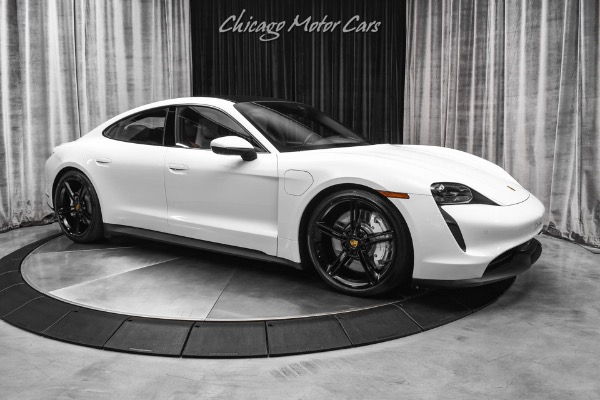 Used-2021-Porsche-Taycan-4S-Sedan-Chalk-Interior-Premium-Pkg-Passenger-Display-Mission-E-Wheels