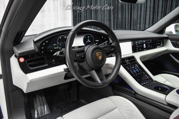 Used-2021-Porsche-Taycan-4S-Sedan-Chalk-Interior-Premium-Pkg-Passenger-Display-Mission-E-Wheels