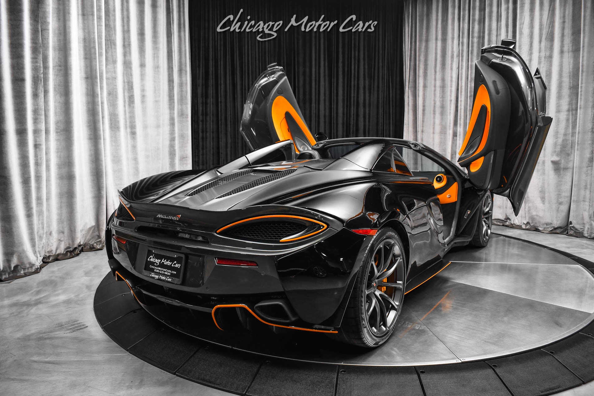 Used-2018-McLaren-570S-Spider-MSO-Abyss-Black-Luxury-Pack-Carbon-Trim-Sports-Exhaust-ONLY-4k-Miles