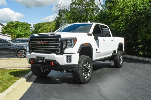 Used-2020-GMC-Sierra-2500HD-AT4-Black-Widow-Package-Duramax-Tech-Pkg-Lifted-Sunroof-LOADED