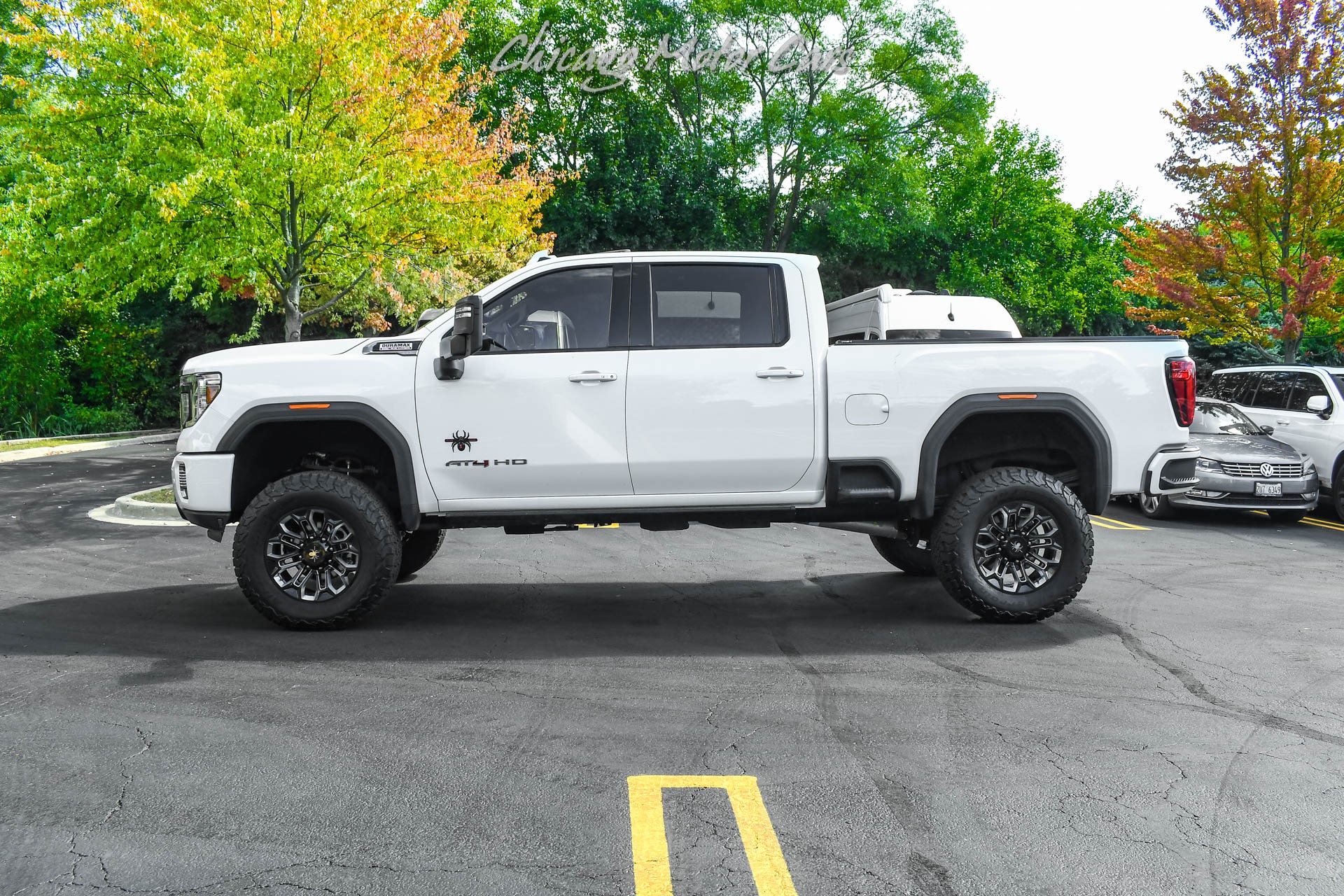 Used-2020-GMC-Sierra-2500HD-AT4-Black-Widow-Package-Duramax-Tech-Pkg-Lifted-Sunroof-LOADED