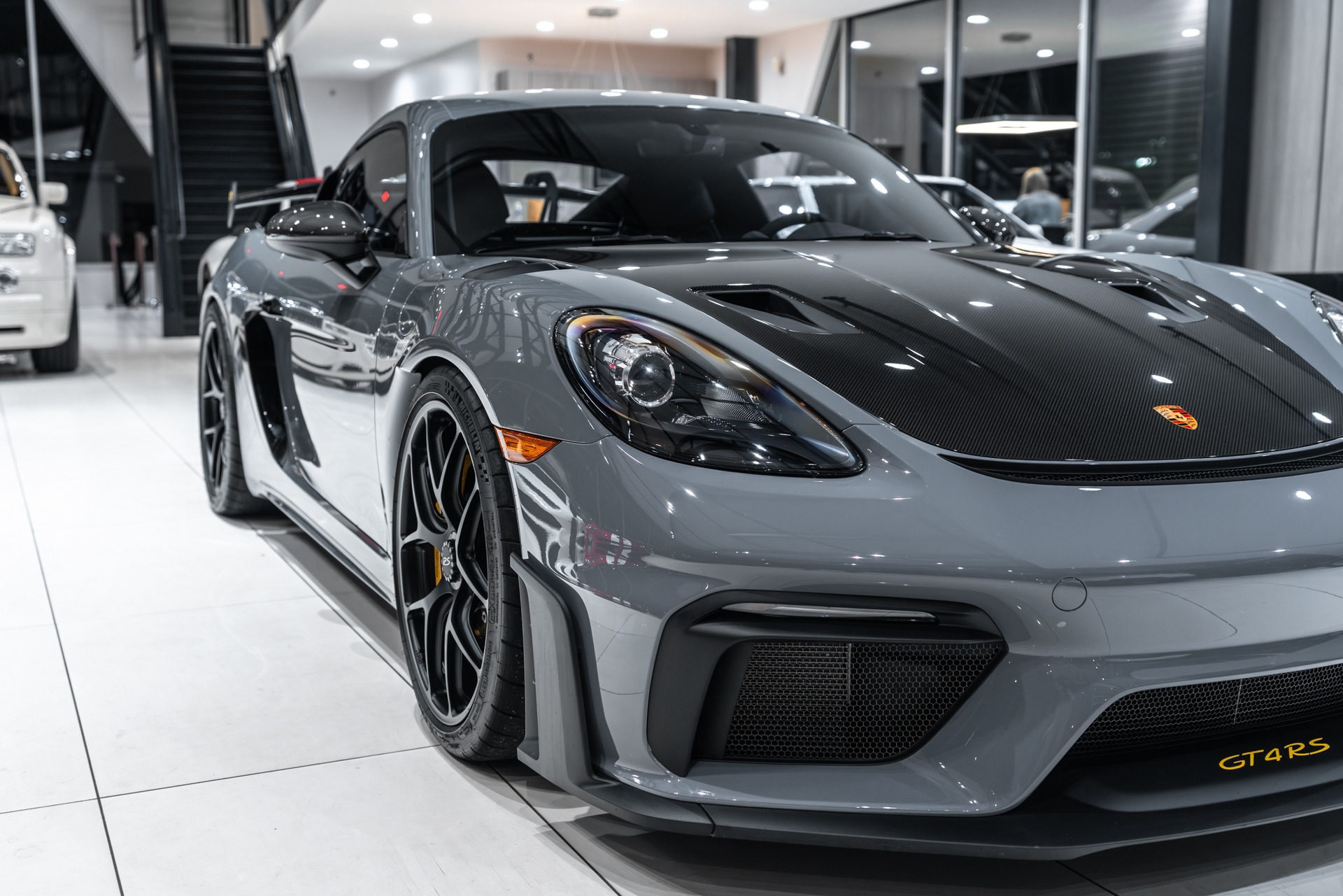 Used-2023-Porsche-718-Cayman-GT4-RS-Weissach-Package-PPF-Tons-of-Options-IPE-Exhaust-HRE-Wheels