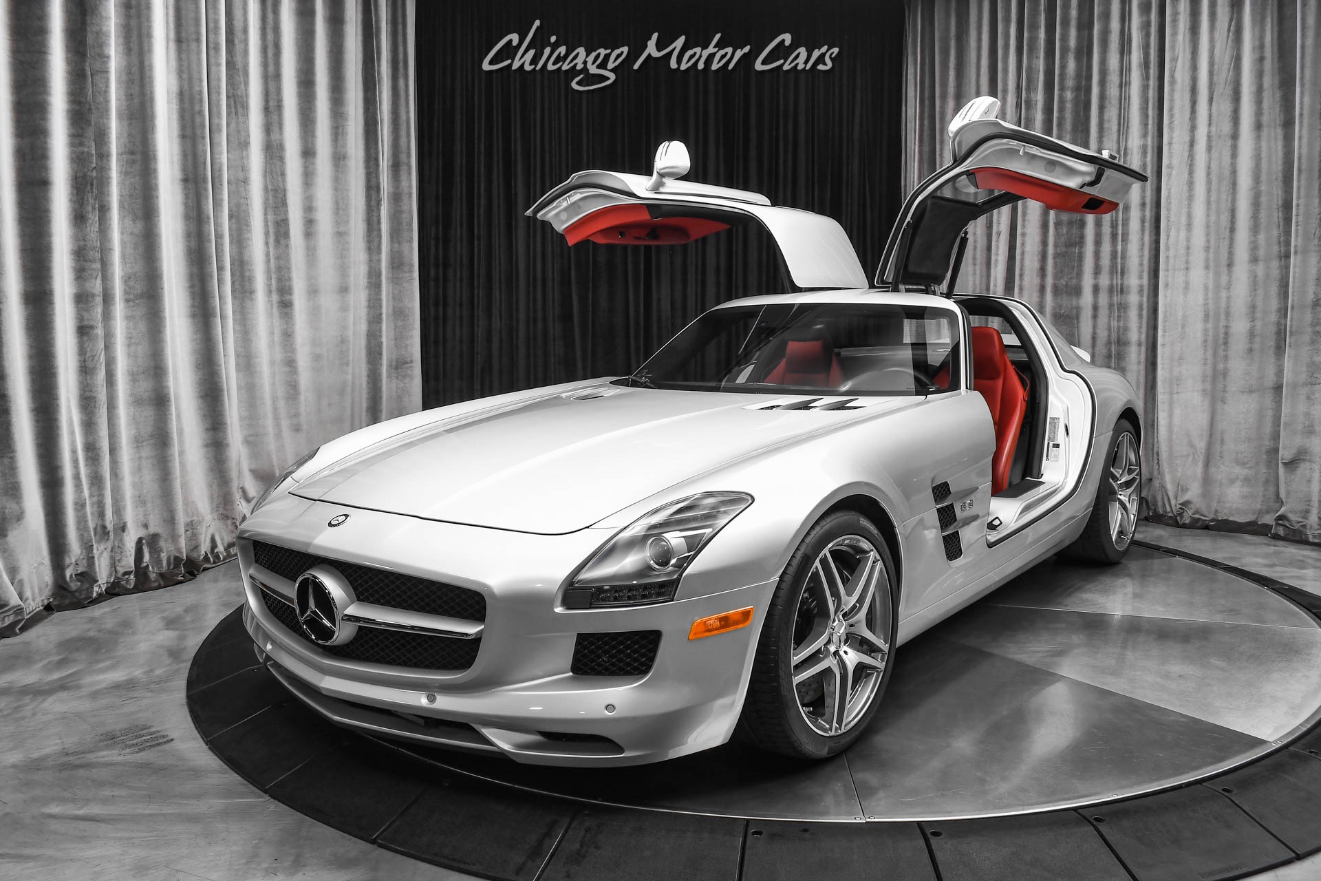 Used-2012-Mercedes-Benz-SLS-AMG-RARE-Gullwing-Coupe-HOT-Color-Combo-Carbon-Fiber-Trim-B-O-ONLY-7k-Miles