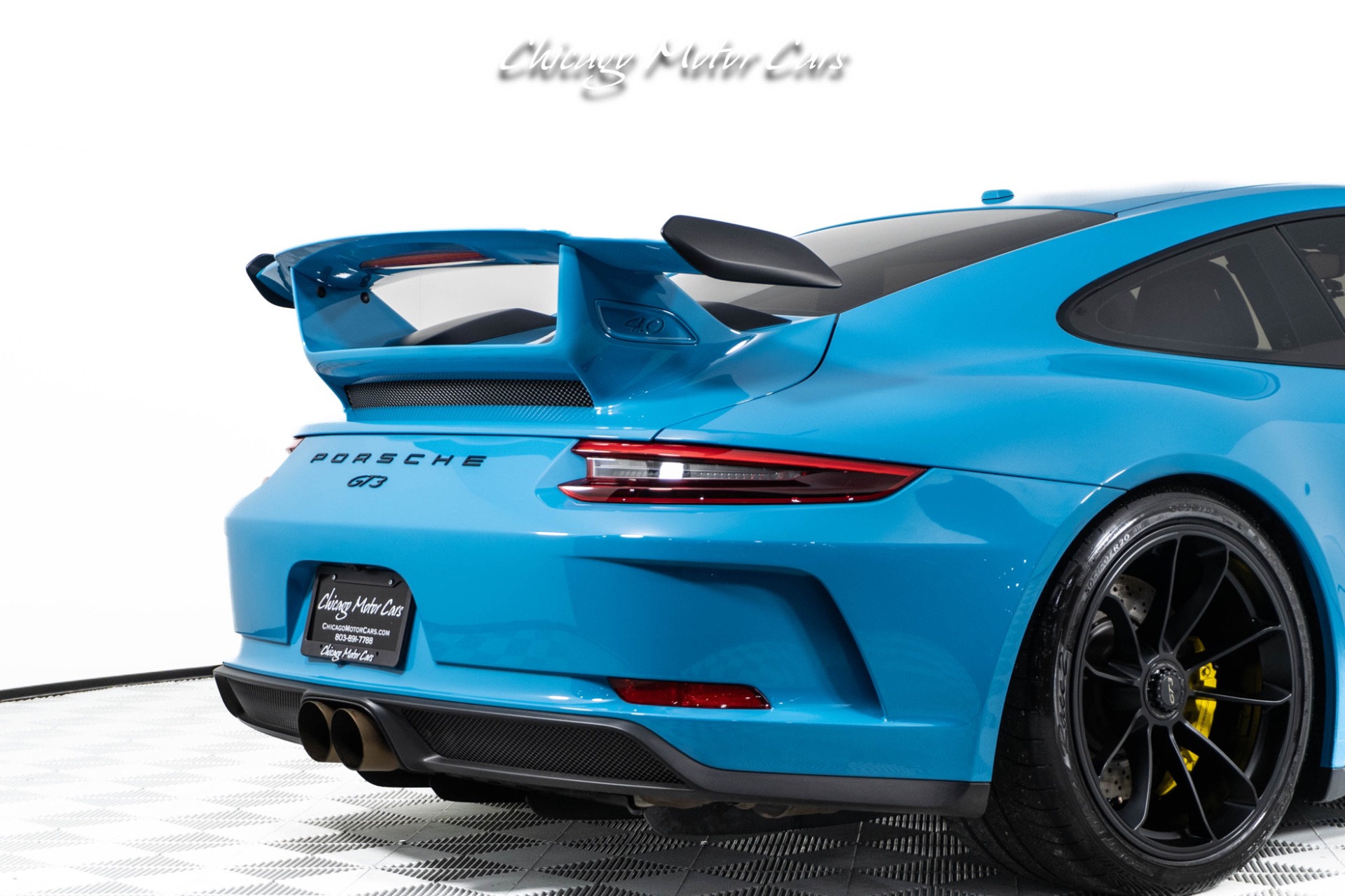 Used-2018-Porsche-911-GT3-Rare-Miami-Blue-Front-End-Lifter-Loaded