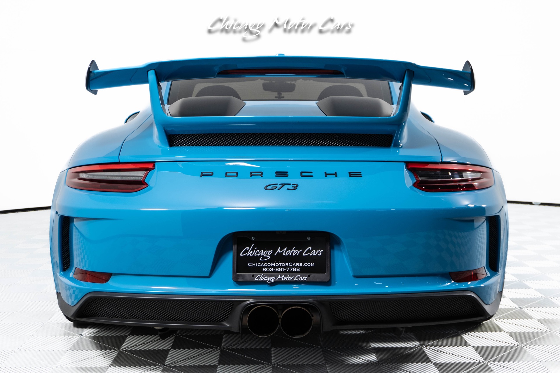 Used-2018-Porsche-911-GT3-Rare-Miami-Blue-Front-End-Lifter-Loaded