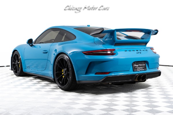 Used-2018-Porsche-911-GT3-Rare-Miami-Blue-Front-End-Lifter-Loaded