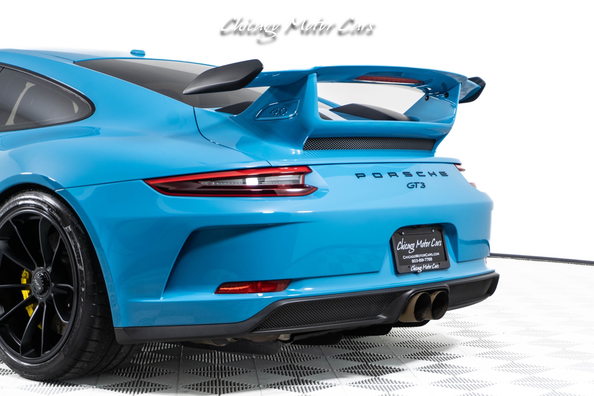 Used-2018-Porsche-911-GT3-Rare-Miami-Blue-Front-End-Lifter-Loaded