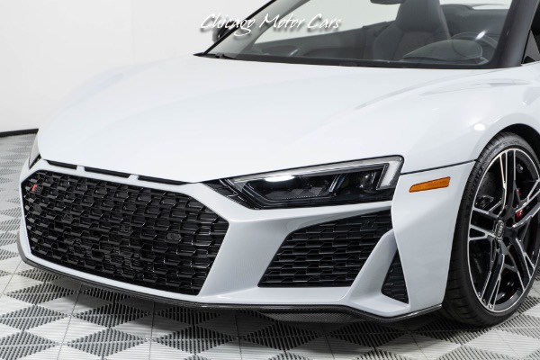 Used-2023-Audi-R8-V10-Performance-52-Quattro-Spyder-ONLY-865-Miles-Suzuka-Gray-Black-Optics-Pkg