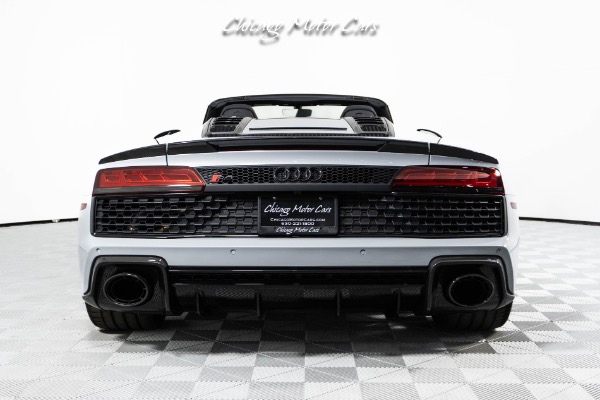 Used-2023-Audi-R8-V10-Performance-52-Quattro-Spyder-ONLY-865-Miles-Suzuka-Gray-Black-Optics-Pkg