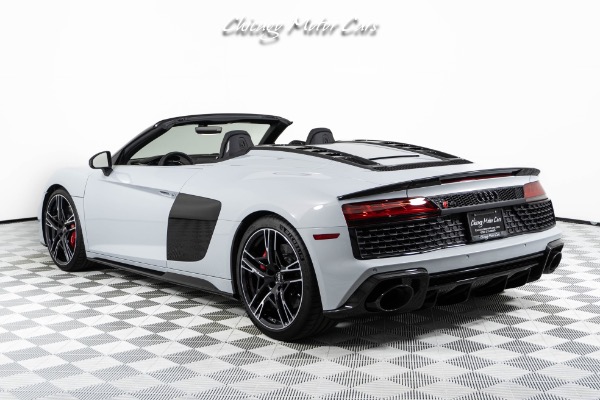 Used-2023-Audi-R8-V10-Performance-52-Quattro-Spyder-ONLY-865-Miles-Suzuka-Gray-Black-Optics-Pkg