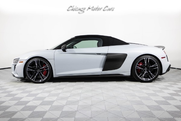 Used-2023-Audi-R8-V10-Performance-52-Quattro-Spyder-ONLY-865-Miles-Suzuka-Gray-Black-Optics-Pkg