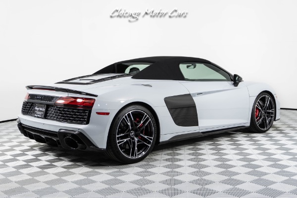 Used-2023-Audi-R8-V10-Performance-52-Quattro-Spyder-ONLY-865-Miles-Suzuka-Gray-Black-Optics-Pkg