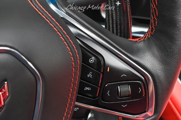 Used-2023-Chevrolet-Corvette-Z06-Convertible-3LZ-Rapid-Blue-Red-Interior-LOADED-Carbon-Fiber-Upgrades