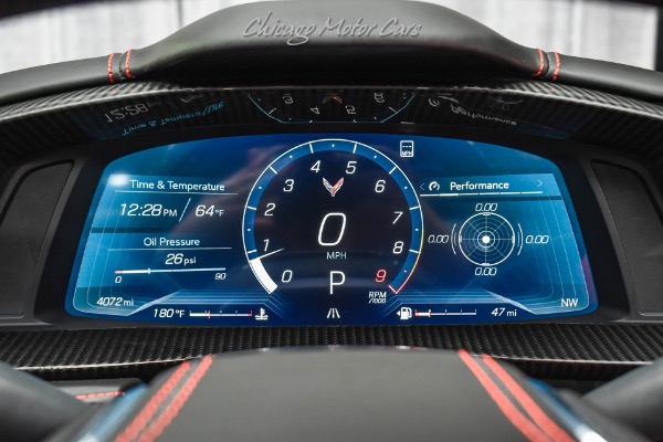 Used-2023-Chevrolet-Corvette-Z06-Convertible-3LZ-Rapid-Blue-Red-Interior-LOADED-Carbon-Fiber-Upgrades