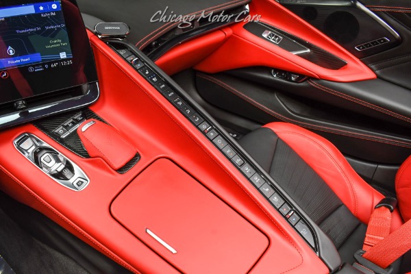 Used-2023-Chevrolet-Corvette-Z06-Convertible-3LZ-Rapid-Blue-Red-Interior-LOADED-Carbon-Fiber-Upgrades