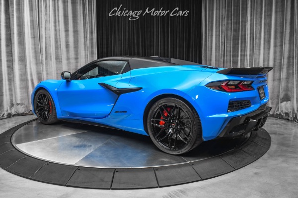 Used-2023-Chevrolet-Corvette-Z06-Convertible-3LZ-Rapid-Blue-Red-Interior-LOADED-Carbon-Fiber-Upgrades