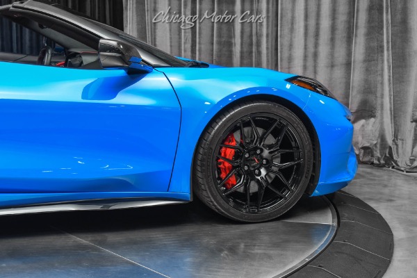 Used-2023-Chevrolet-Corvette-Z06-Convertible-3LZ-Rapid-Blue-Red-Interior-LOADED-Carbon-Fiber-Upgrades