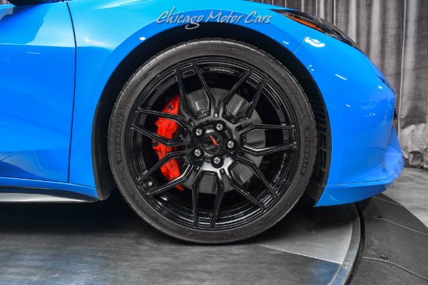 Used-2023-Chevrolet-Corvette-Z06-Convertible-3LZ-Rapid-Blue-Red-Interior-LOADED-Carbon-Fiber-Upgrades