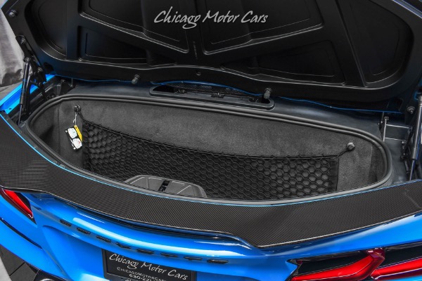 Used-2023-Chevrolet-Corvette-Z06-Convertible-3LZ-Rapid-Blue-Red-Interior-LOADED-Carbon-Fiber-Upgrades