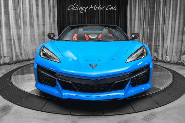 Used-2023-Chevrolet-Corvette-Z06-Convertible-3LZ-Rapid-Blue-Red-Interior-LOADED-Carbon-Fiber-Upgrades