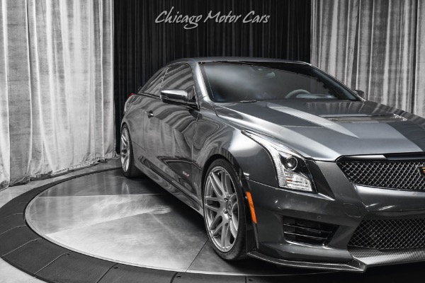 Used-2016-Cadillac-ATS-V-Coupe-Recaro-Seats-Lux-Pkg-Forgestar-Wheels-Borla-Exhaust-ONLY-5k-Miles