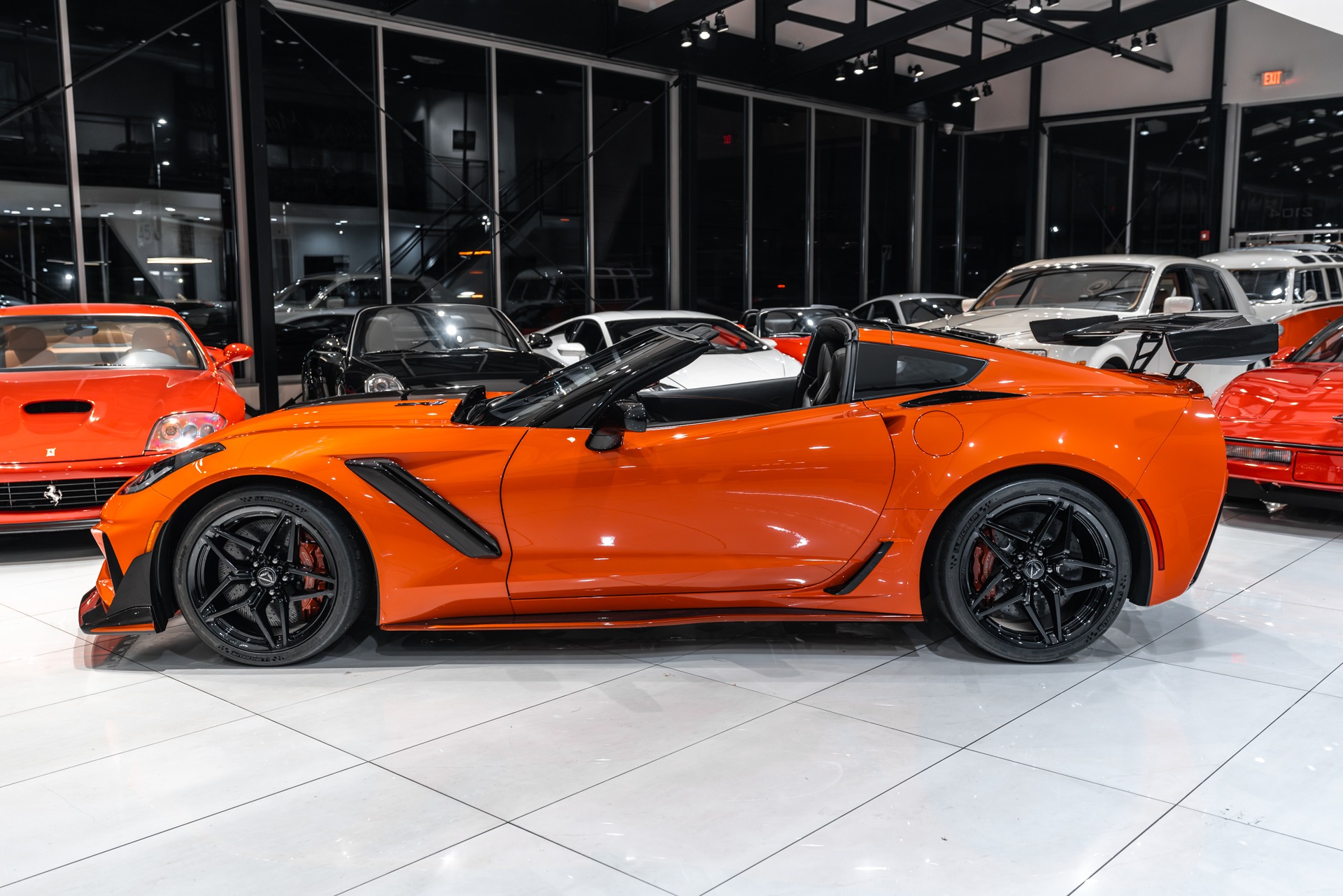 Used-2019-Chevrolet-Corvette-ZR1-3ZR-ZTK-Coupe-Sebring-Orange-Pkg-Only-300-Miles-LOADED