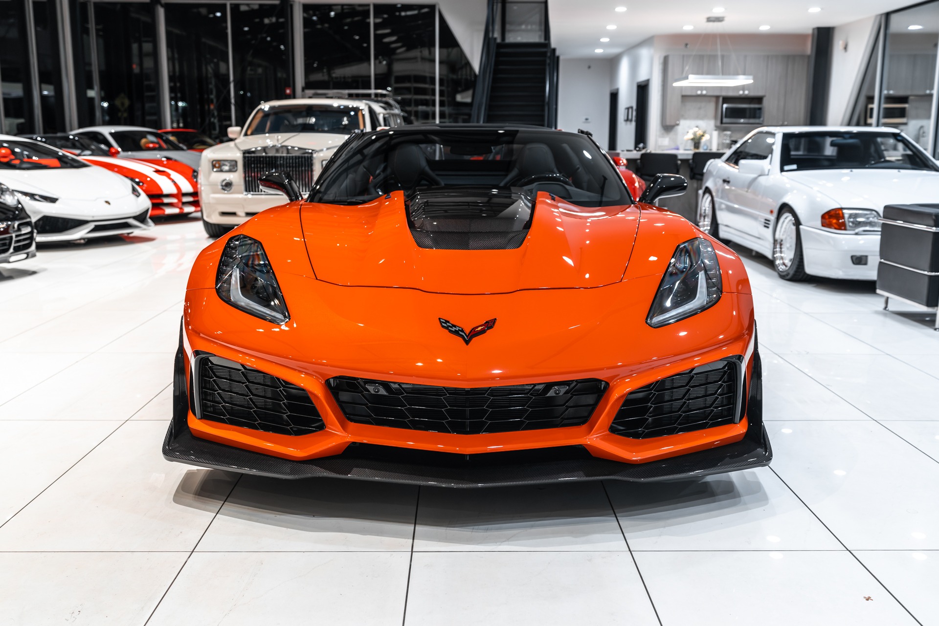 Used-2019-Chevrolet-Corvette-ZR1-3ZR-ZTK-Coupe-Sebring-Orange-Pkg-Only-300-Miles-LOADED