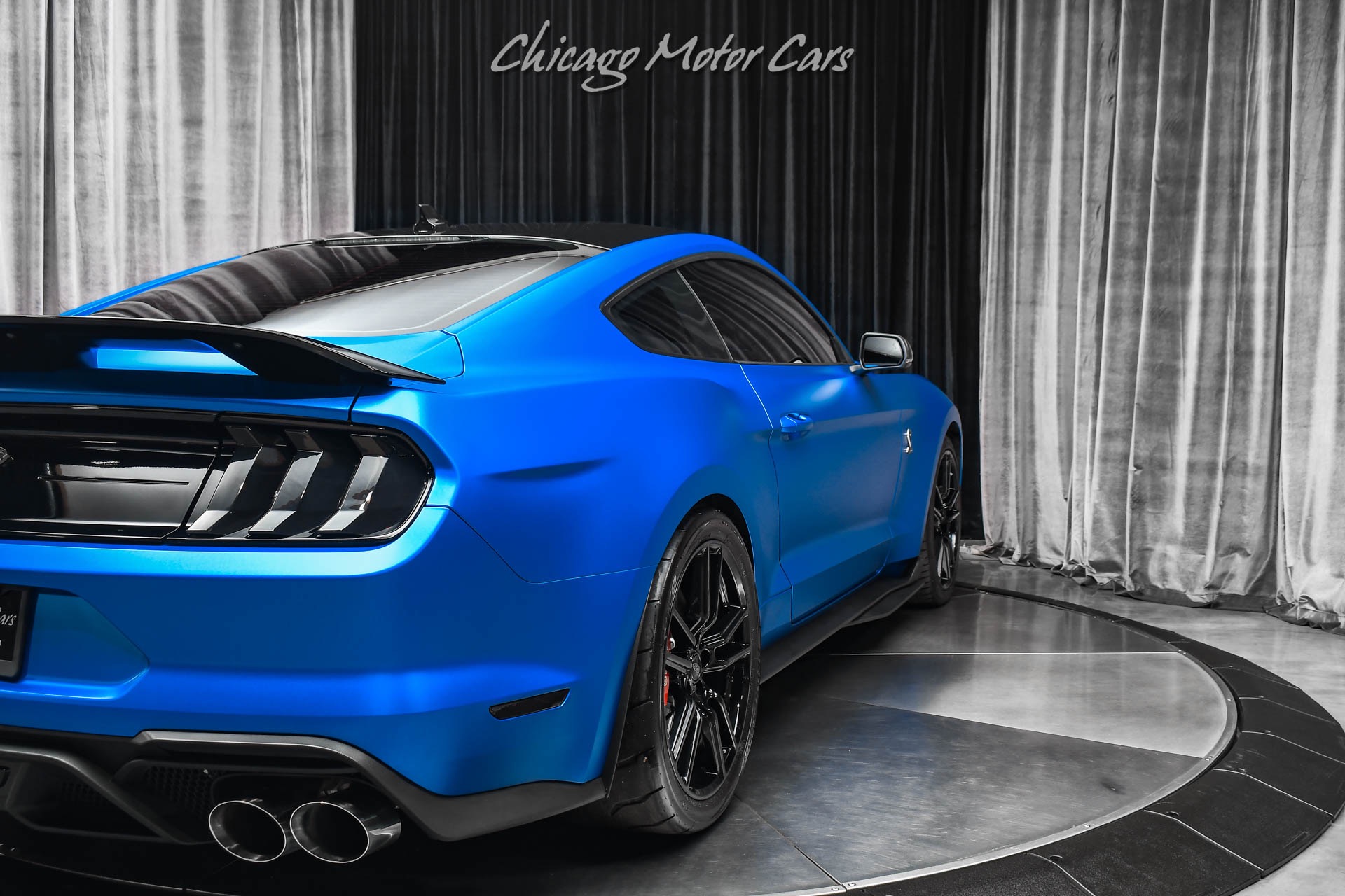 Used-2020-Ford-Mustang-Shelby-GT500-Matte-Blue-Wrap-Tech-Pkg-Carbon-Pkg