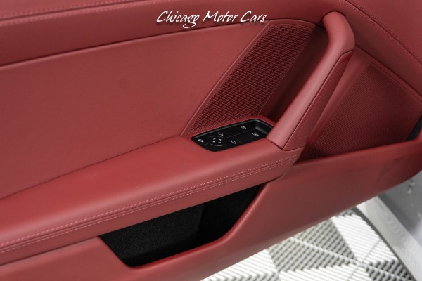 Used-2023-Porsche-911-Targa-4S-Only-789-Miles-Rare-Chalk-Paint-Bordeaux-Red-Interior-Front-end-Lifter