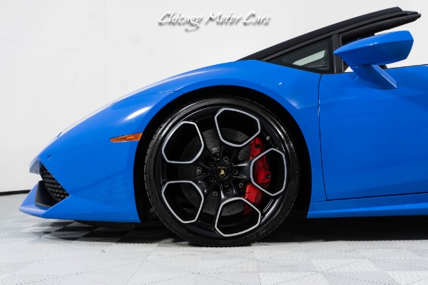 Used-2016-Lamborghini-Huracan-LP610-4-Spyder-Ad-Personam-Blu-Lemans-Front-End-PPF-Front-End-Lifter-Loaded