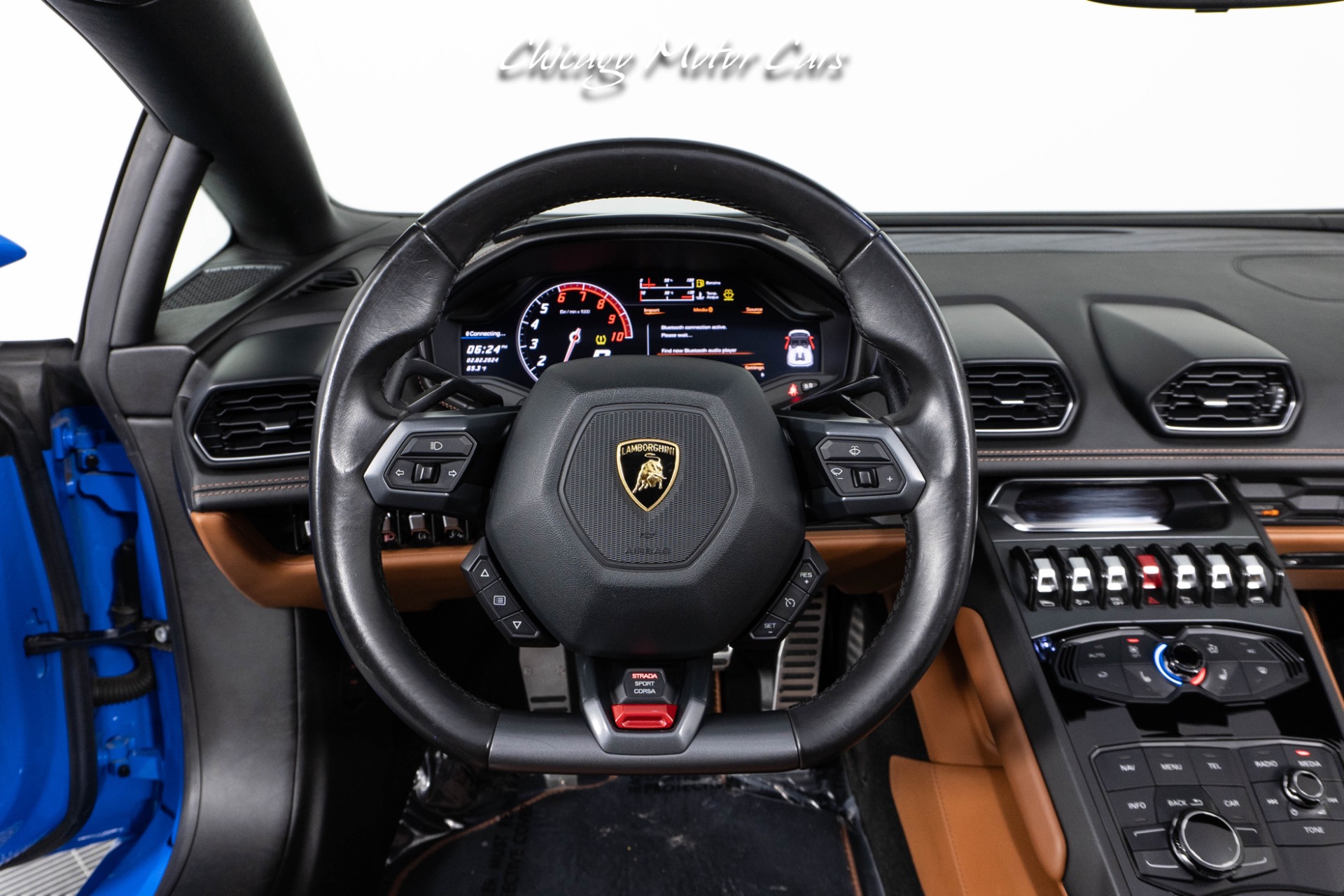 Used-2016-Lamborghini-Huracan-LP610-4-Spyder-Ad-Personam-Blu-Lemans-Front-End-PPF-Front-End-Lifter-Loaded