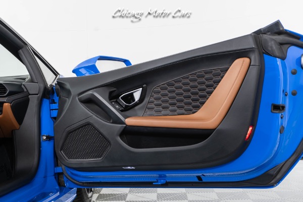 Used-2016-Lamborghini-Huracan-LP610-4-Spyder-Ad-Personam-Blu-Lemans-Front-End-PPF-Front-End-Lifter-Loaded