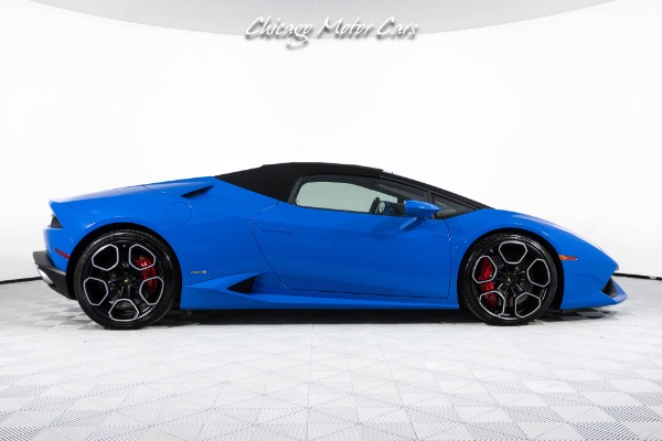 Used-2016-Lamborghini-Huracan-LP610-4-Spyder-Ad-Personam-Blu-Lemans-Front-End-PPF-Front-End-Lifter-Loaded