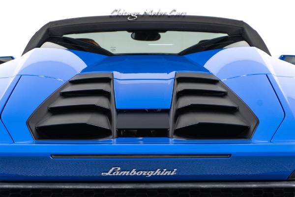 Used-2016-Lamborghini-Huracan-LP610-4-Spyder-Ad-Personam-Blu-Lemans-Front-End-PPF-Front-End-Lifter-Loaded