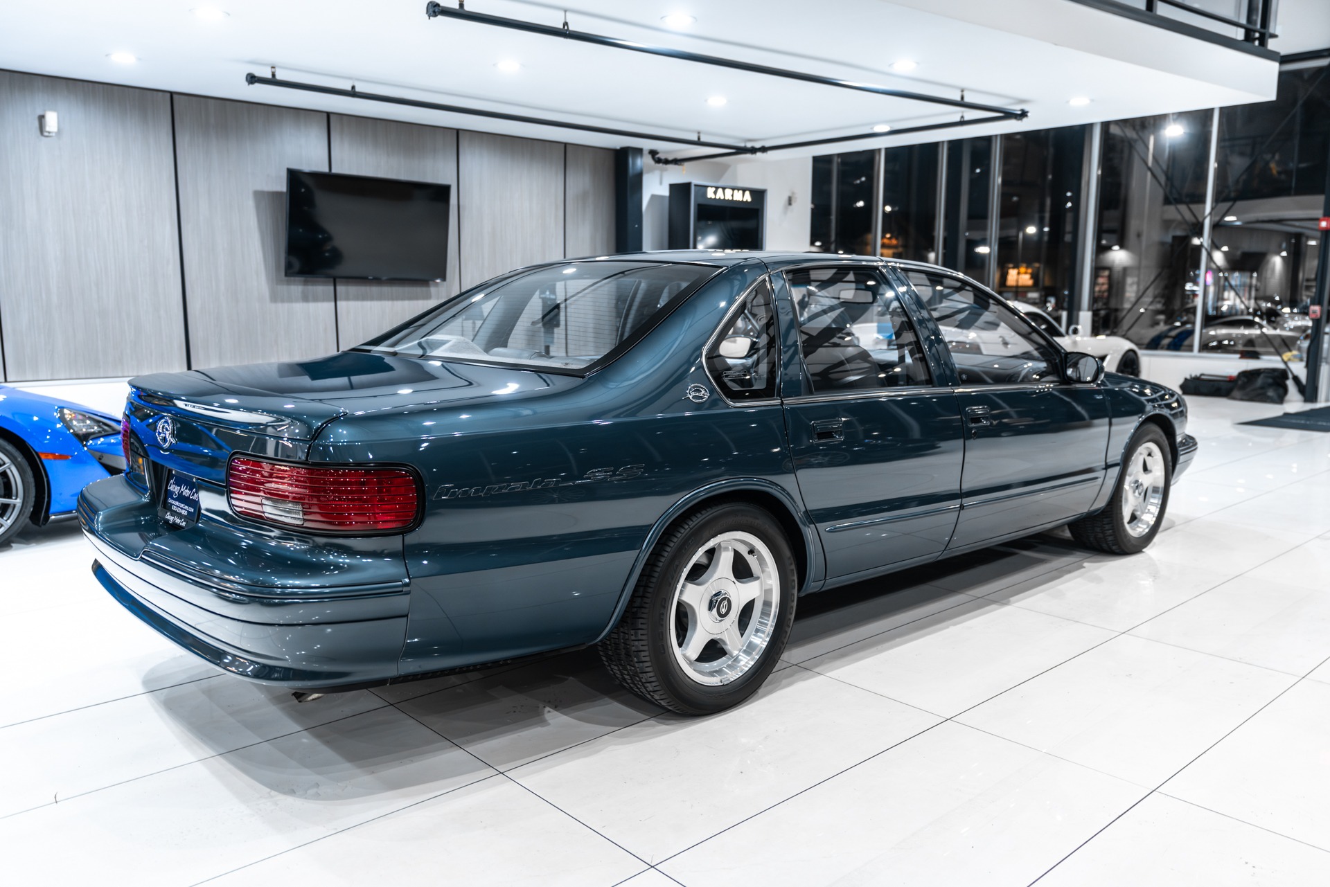 Used-1996-Chevrolet-Impala-SS-Only-5k-Miles-Collector-Condition-Very-Rare-Dark-Green-Gray-Metallic