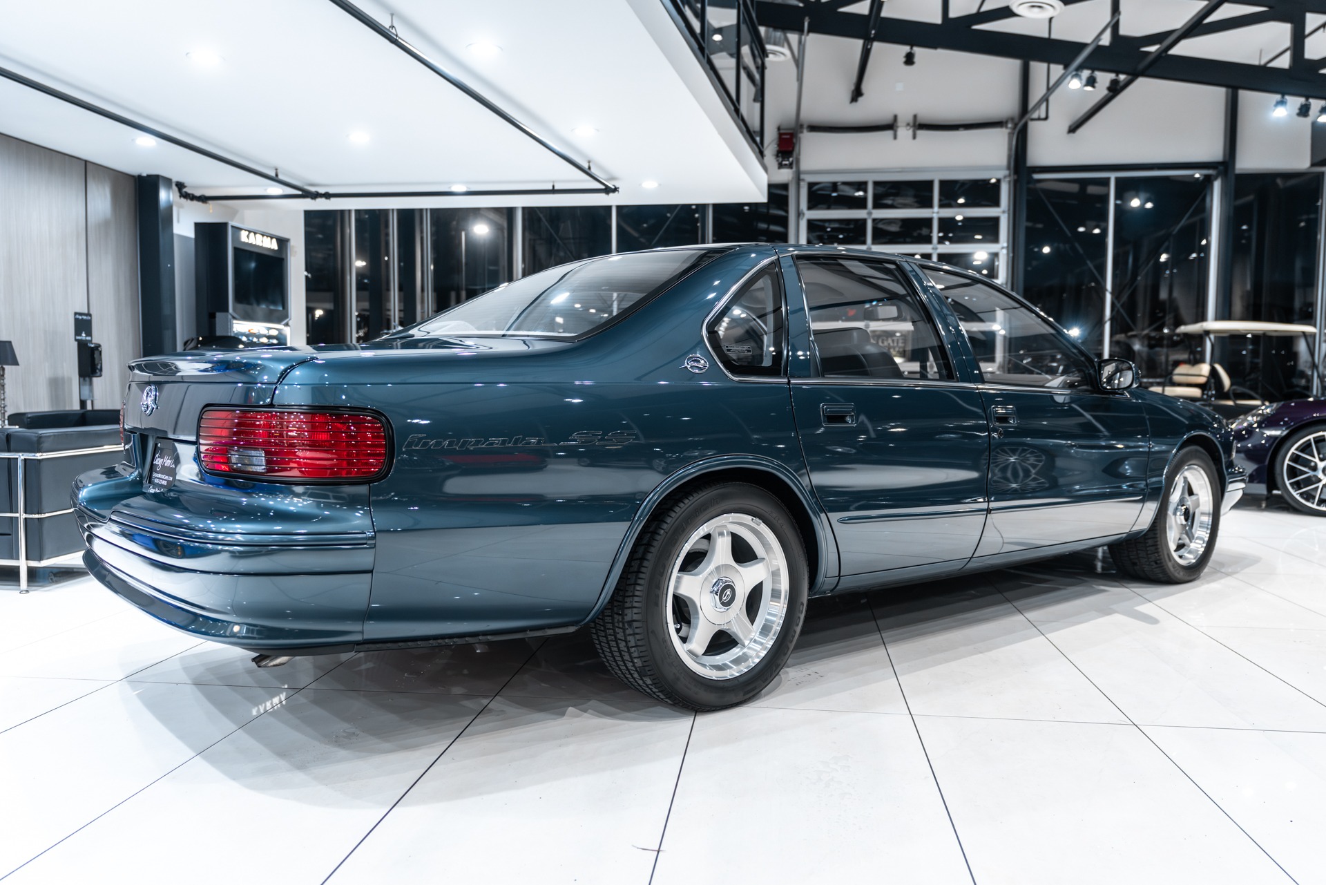 Used-1996-Chevrolet-Impala-SS-Only-5k-Miles-Collector-Condition-Very-Rare-Dark-Green-Gray-Metallic